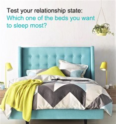 Which one of the beds you want to sleep to understand your recent relationship state?